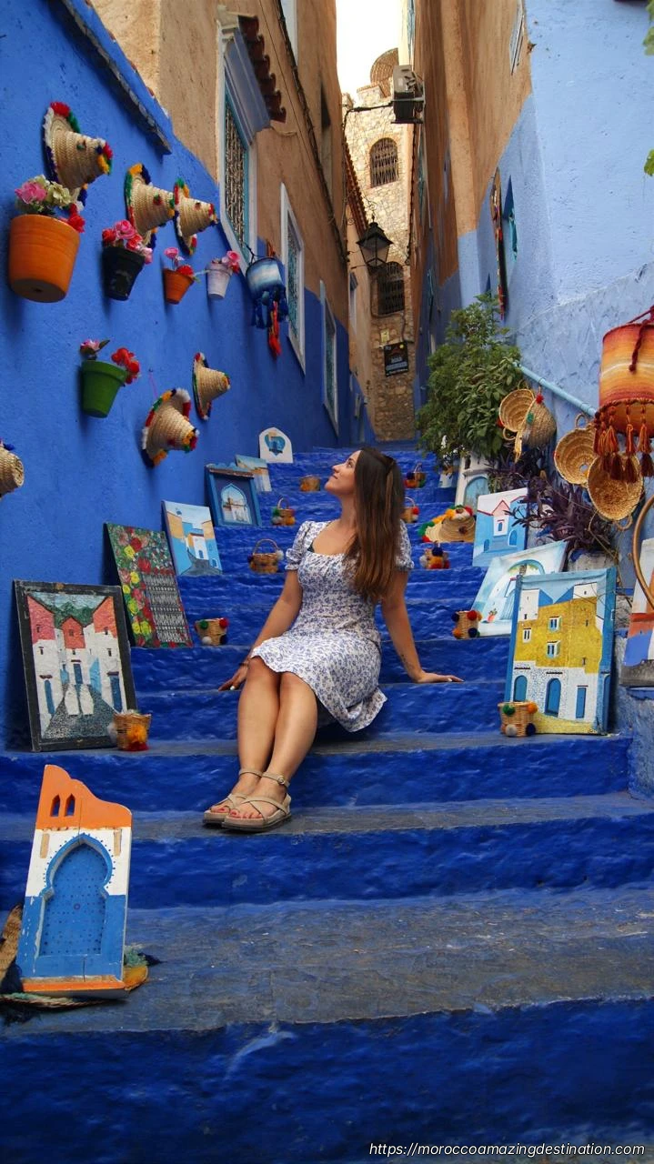 Chefchaouen Blue City Stairs