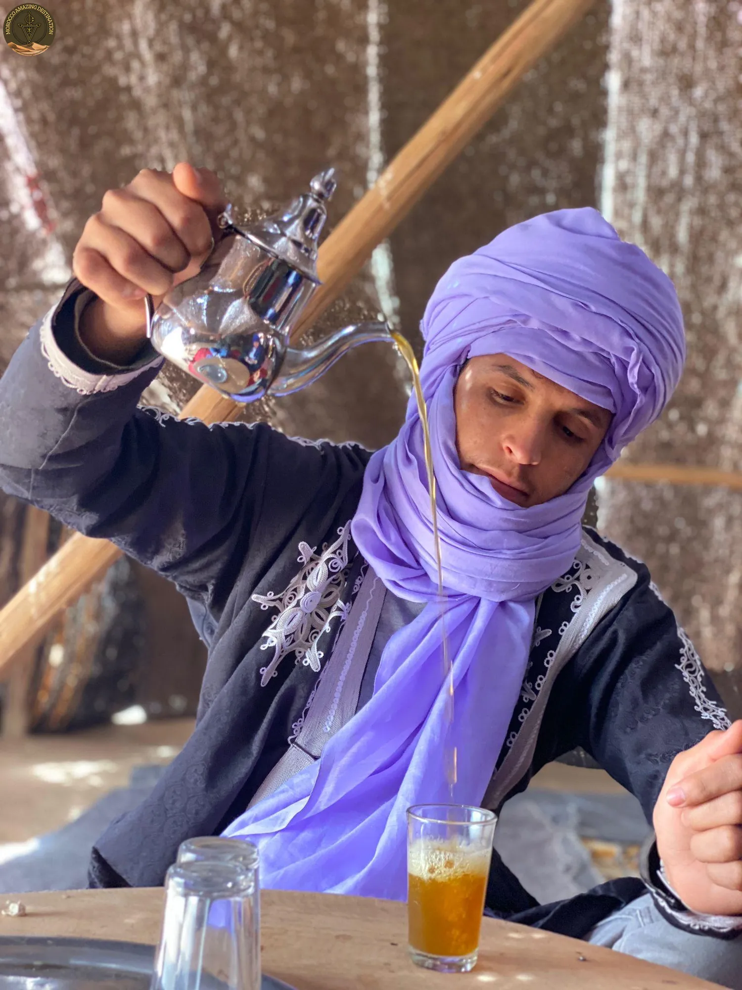 Morocco Desert Tour - Nomadic Berber family in Morocco