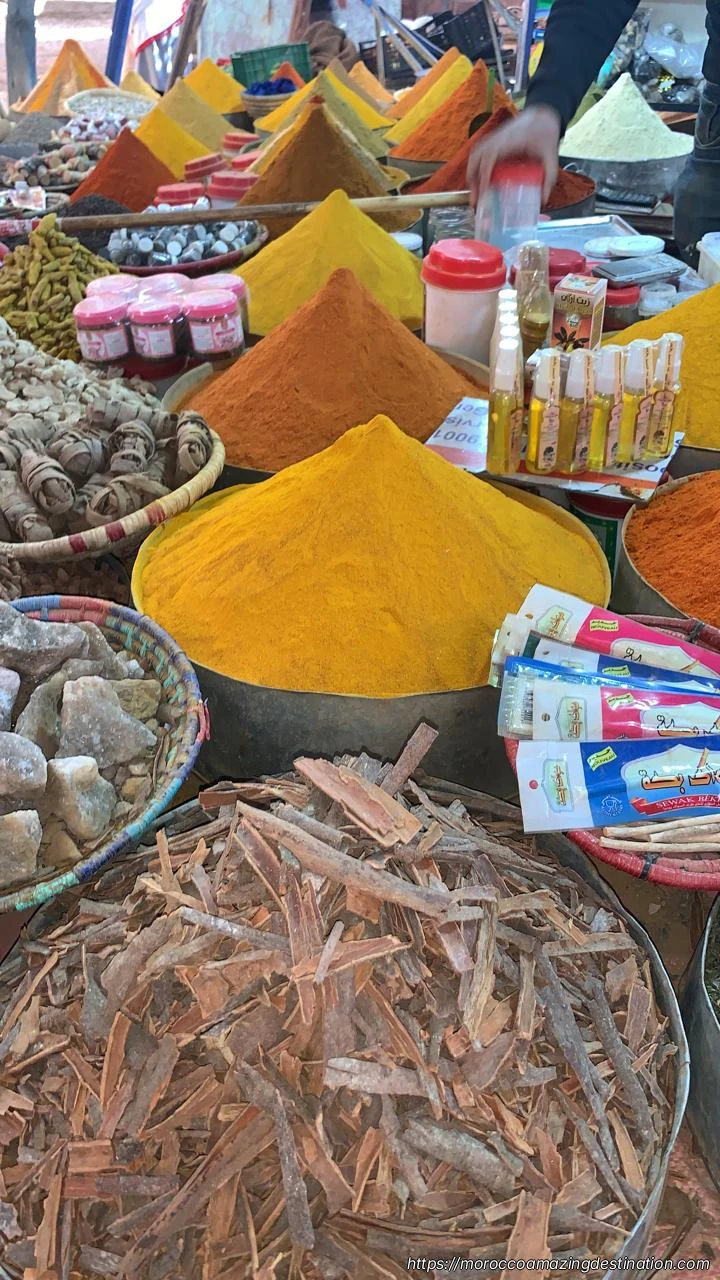 Rissani market spices